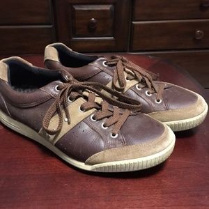 Ecco Soft Spike Brown Men's Golf Shoes Size 8.5